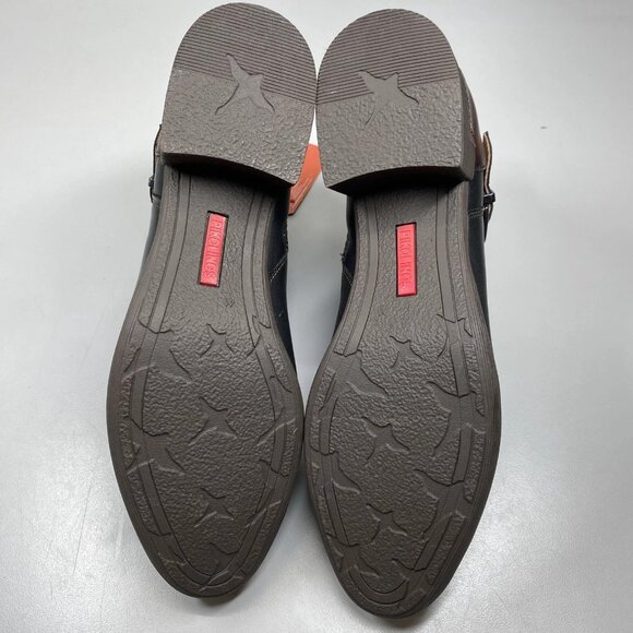 Pikolinos Women’s Malaga Leather Ankle Booties – Size 10/10.5 – Black/Brown - Picture 4 of 9